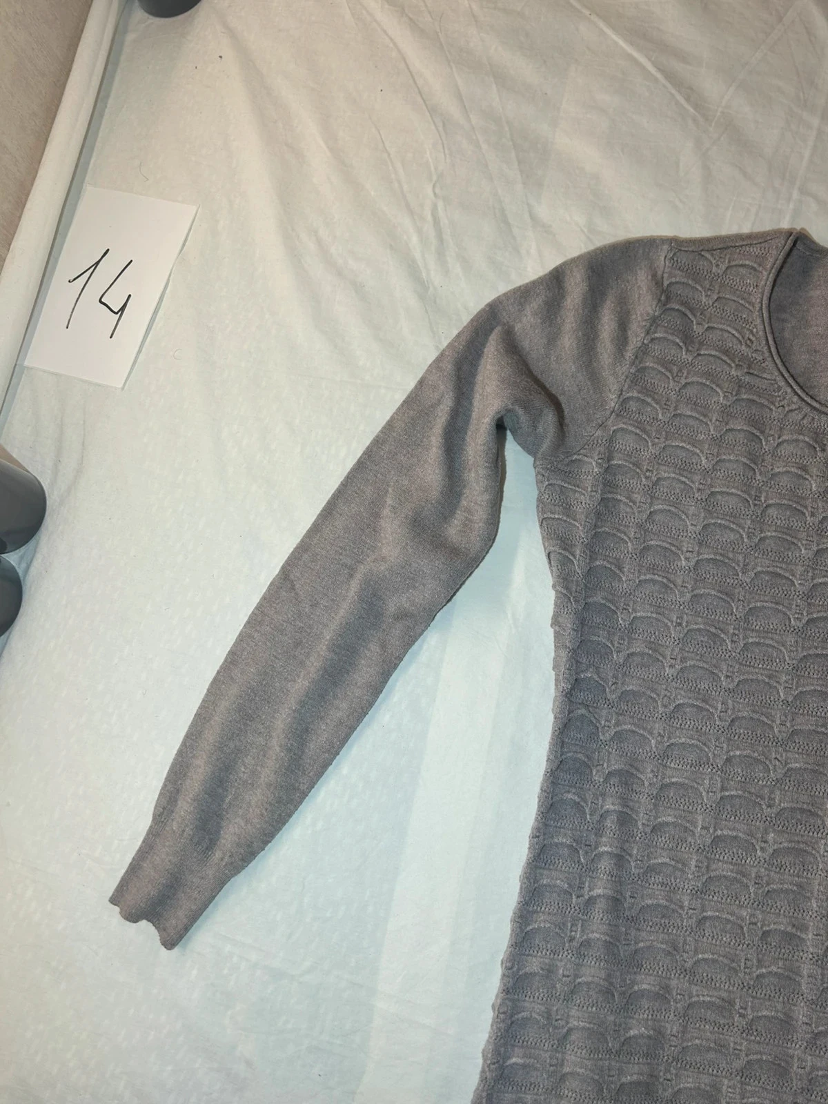Grijze vintage lange winterjurk – photo 7